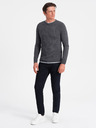 Ombre Clothing Dunkelgrau Herren Pullover Ombre Kleidung