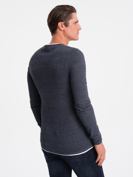 Ombre Clothing Dunkelblau Herren Pullover Ombre Clothing