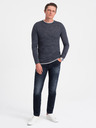 Ombre Clothing Dunkelblau Herren Pullover Ombre Clothing