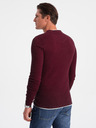 Ombre Clothing Herren Pullover Ombre Clothing Burgunderrot
