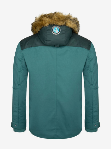 Kilpi Petrolfarbene Herren-Winterjacke mit Kunstpelz Kilpi ALPHA