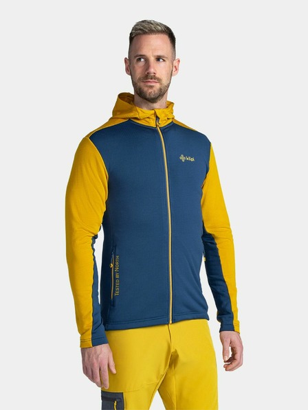 Kilpi Gelbes und blaues Herren-Sport-Sweatshirt Kilpi Sevelen-M