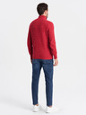 Ombre Clothing Rot Herren Kragenpullover Ombre Kleidung