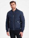 Ombre Clothing Dunkelblau Herren Steppbomber Ombre Clothing