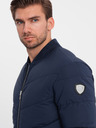 Ombre Clothing Dunkelblau Herren Steppbomber Ombre Clothing
