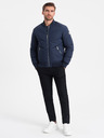 Ombre Clothing Dunkelblau Herren Steppbomber Ombre Clothing