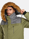 Kilpi Khakifarbene Herren-Winterjacke mit Fellimitat Kilpi ALPHA