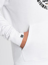 Ombre Clothing Weißer Herren-Kapuzenpullover mit Druck Ombre Clothing