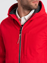 Ombre Clothing Rote Herren-Softshell-Jacke Ombre Clothing