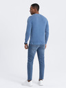 Ombre Clothing Blauer Herren Pullover mit V-Ausschnitt Ombre Clothing