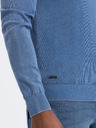 Ombre Clothing Blauer Herren Pullover mit V-Ausschnitt Ombre Clothing