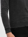 Ombre Clothing Schwarzer Herren-Basic-Pullover mit V-Ausschnitt Ombre Clothing