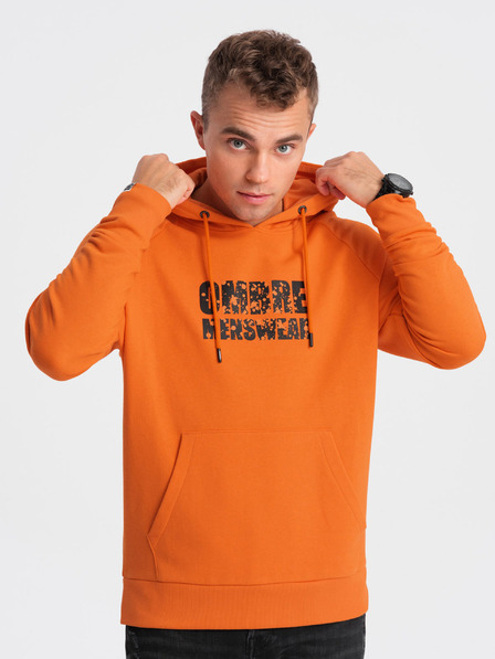 Ombre Clothing Orangefarbenes Herren-Sweatshirt Ombre Clothing