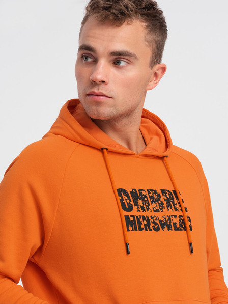 Ombre Clothing Orangefarbenes Herren-Sweatshirt Ombre Clothing