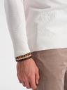 Ombre Clothing Cremefarbener Herren-Basic-Rollkragenpullover Ombre Clothing