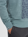 Ombre Clothing Blauer Herren-Kapuzenpullover mit Druck Ombre Clothing