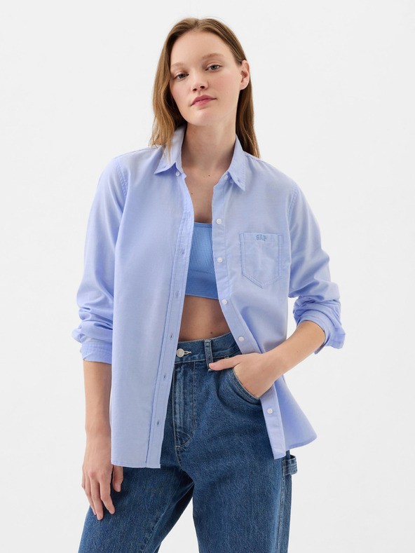 GAP Damen Oxfordhemd mit Logo GAP