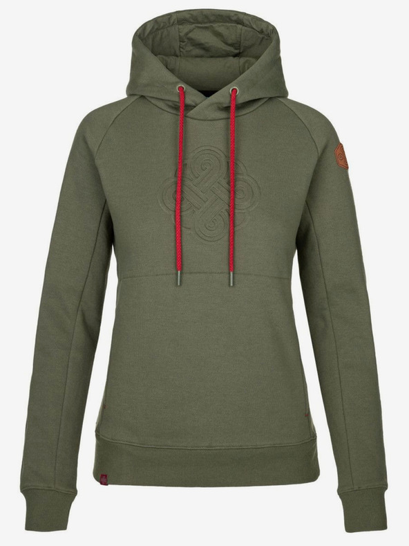 Kilpi Khakifarbenes Damen-Sweatshirt Kilpi SOHEY-W