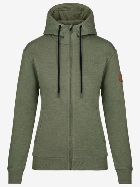 Kilpi Khakifarbenes Damen-Sweatshirt Kilpi LEINES-W