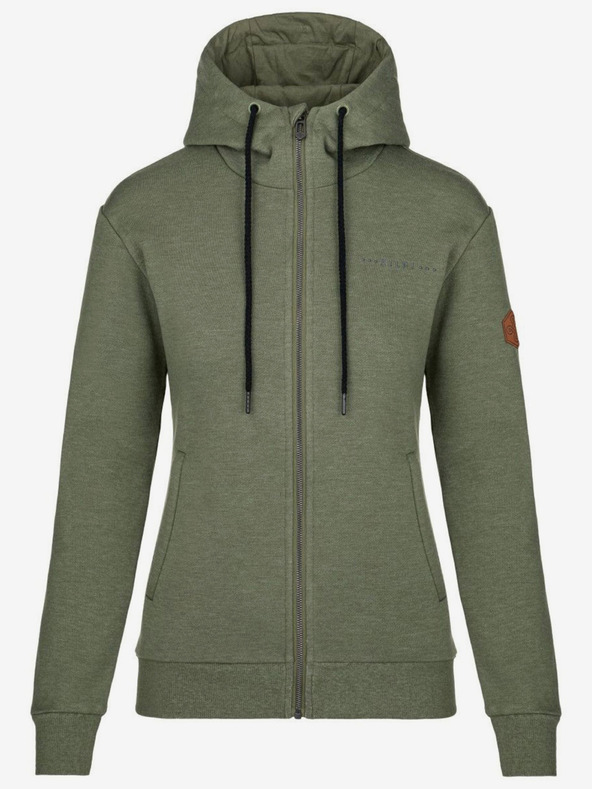 Kilpi Khakifarbenes Damen-Sweatshirt Kilpi LEINES-W