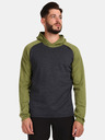 Kilpi Grün-grauer Herren-Pullover aus Merinowolle Kilpi MOSEO-M