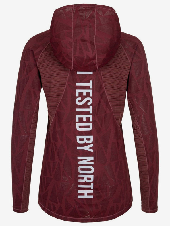 Kilpi Burgunderroter Damen-Sport-Kapuzenpullover Kilpi AILEEN