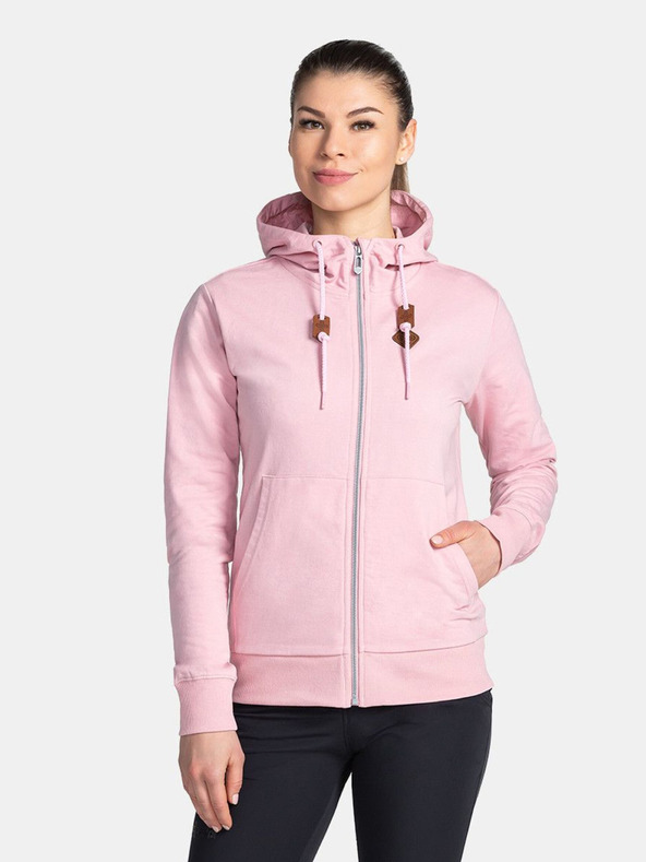 Kilpi Hellrosa Damen-Baumwoll-Sweatshirt Kilpi TARALI-W