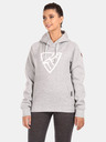 Kilpi Hellgraues Damen-Baumwoll-Sweatshirt Kilpi FJELA-W