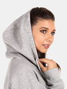 Kilpi Hellgraues Damen-Baumwoll-Sweatshirt Kilpi FJELA-W