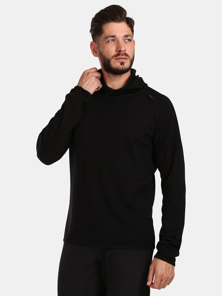 Kilpi Schwarzer Herrenpullover aus Merinowolle Kilpi MOSEO-M