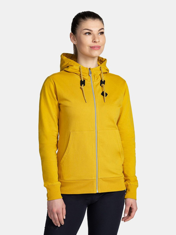 Kilpi Senfgelbes Damen-Baumwoll-Sweatshirt Kilpi TARALI-W