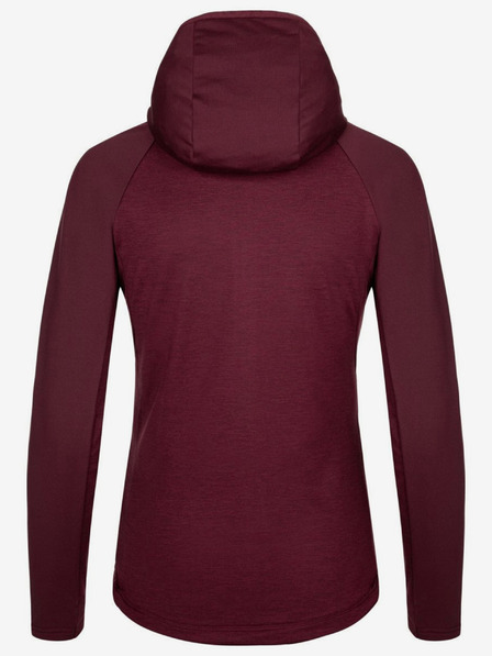 Kilpi Burgundfarbener Damen-Kapuzenpullover Kilpi LAYANA-W