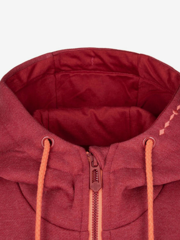 Kilpi Roter Damen Kapuzenpullover mit Reißverschluss Kilpi ERRY-W