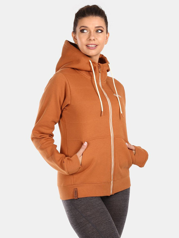 Kilpi Braunes Damen-Sweatshirt Kilpi RAJANA-W