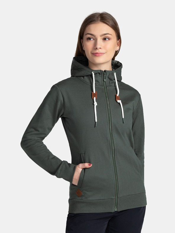 Kilpi Dunkelgrünes Damen-Sweatshirt Kilpi BERY-W