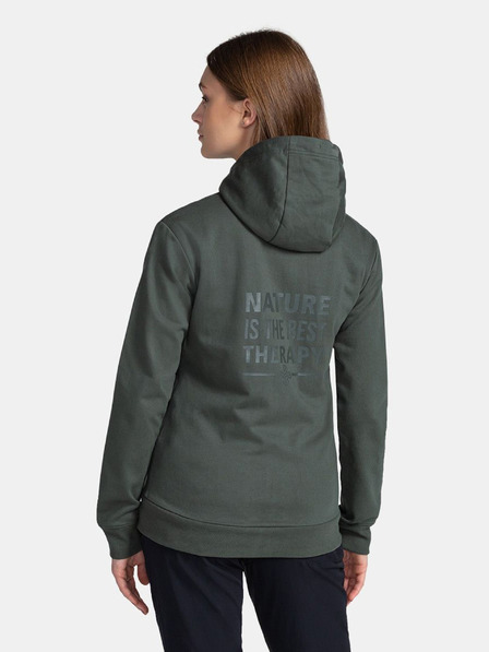 Kilpi Dunkelgrünes Damen-Sweatshirt Kilpi BERY-W