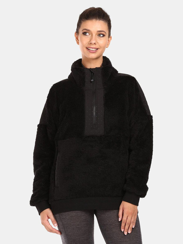 Kilpi Schwarzes warmes Damen-Sweatshirt Kilpi LIVAE-W
