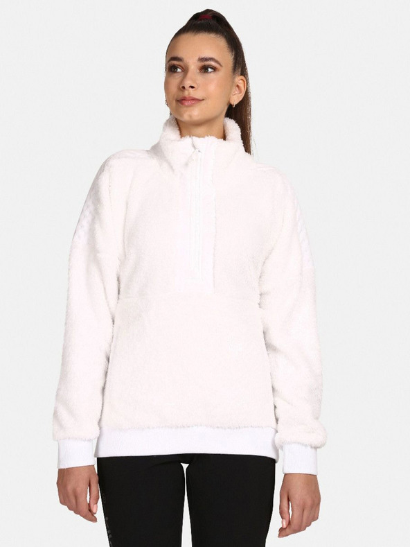 Kilpi Weißes warmes Damen-Sweatshirt Kilpi LIVAE-W