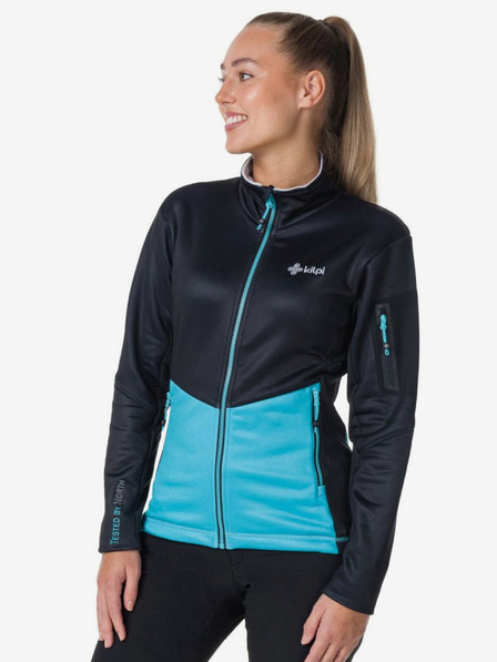 Kilpi Schwarz-blaues Damen Funktions-Kapuzen-Sweatshirt Kilpi TEAM FLEECE-W