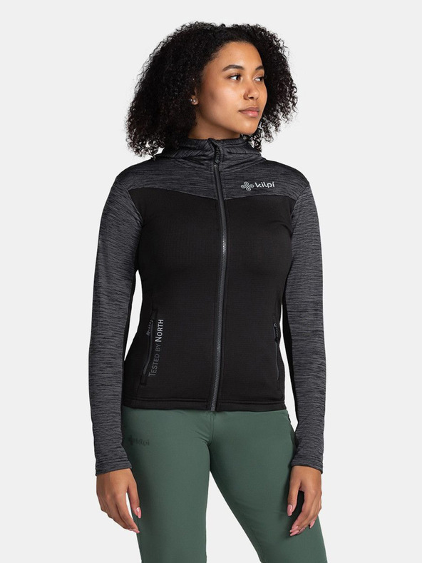 Kilpi Schwarzes sportliches Damen-Kapuzenshirt Kilpi SEVELEN-W