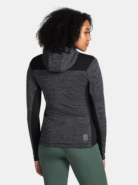 Kilpi Schwarzes sportliches Damen-Kapuzenshirt Kilpi SEVELEN-W
