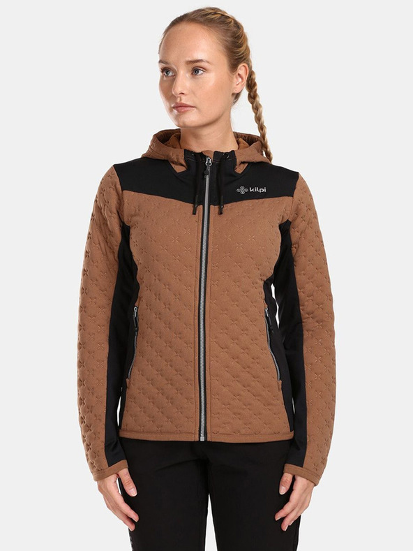 Kilpi Schwarz-braunes Damen-Sweatshirt Kilpi NEVIA-W