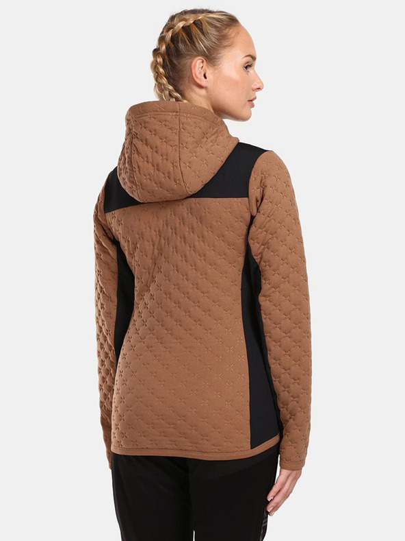 Kilpi Schwarz-braunes Damen-Sweatshirt Kilpi NEVIA-W