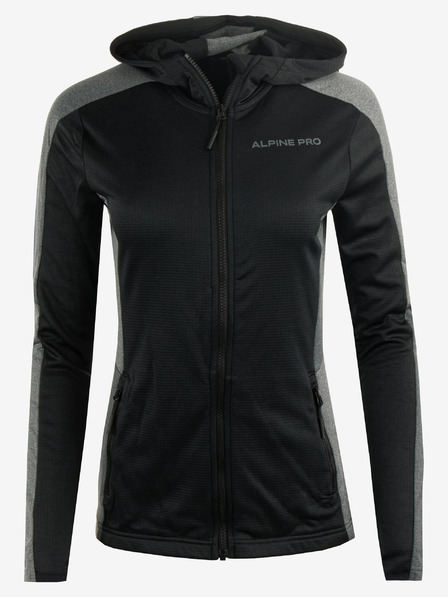 ALPINE PRO Schwarzes Damen-Sport-Sweatshirt ALPINE PRO Seleda