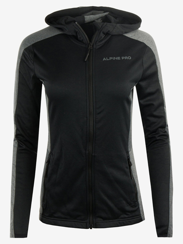 ALPINE PRO Schwarzes Damen-Sport-Sweatshirt ALPINE PRO Seleda