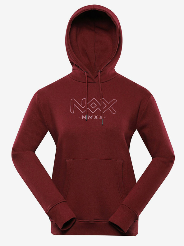 NAX Burgunderrotes Damen-Sweatshirt NAX Werena