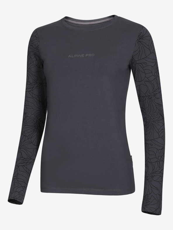 ALPINE PRO Dunkelgraues Damen-T-Shirt ALPINE PRO Opesa