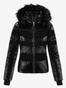 Kilpi Schwarze Damen-Skijacke mit Fellimitat Kilpi DALILA