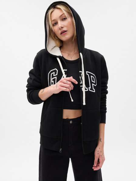 GAP Sherpa-Sweatshirt mit Logo GAP