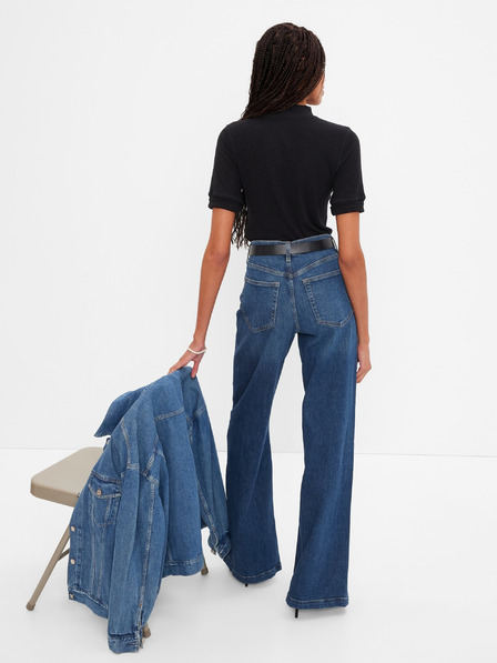 GAP Damen Wide High Rise Stride-Jeans GAP